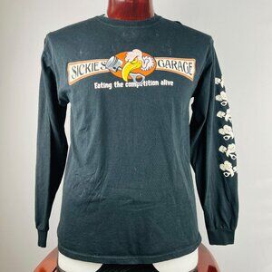 Sickies Garage Burgers & Brews Large Long Sleeve Shirt